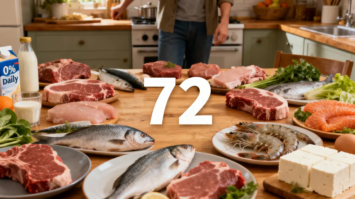 regime dukan 72 aliments riches en proteines