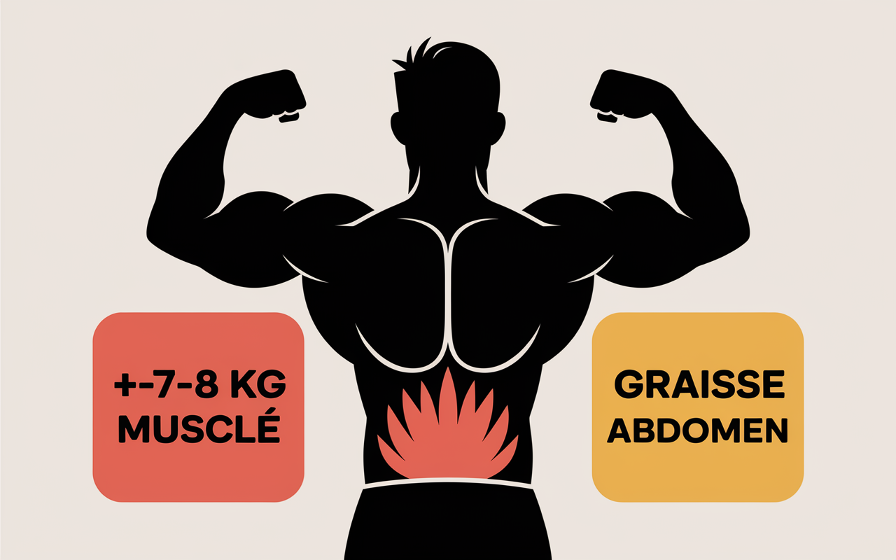 Physiologie perte de poids homme schéma musculaire