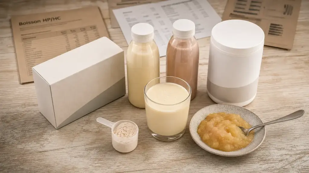 Protéine pour grossir pharmacie : gainer, boisson HP/HC et poudre en pharmacie