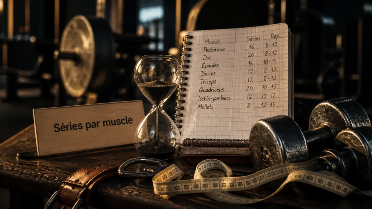 Combien de serie par muscle : 10 à 20 sets, selon niveau