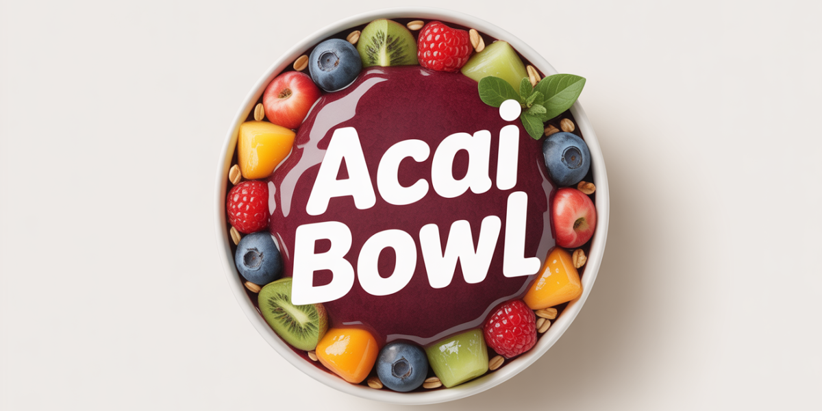 bol d'acai bowl vibrant et frais avec fruits et granola