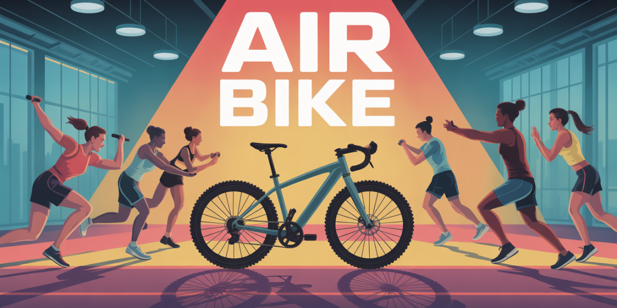 air bike authentique en salle de sport