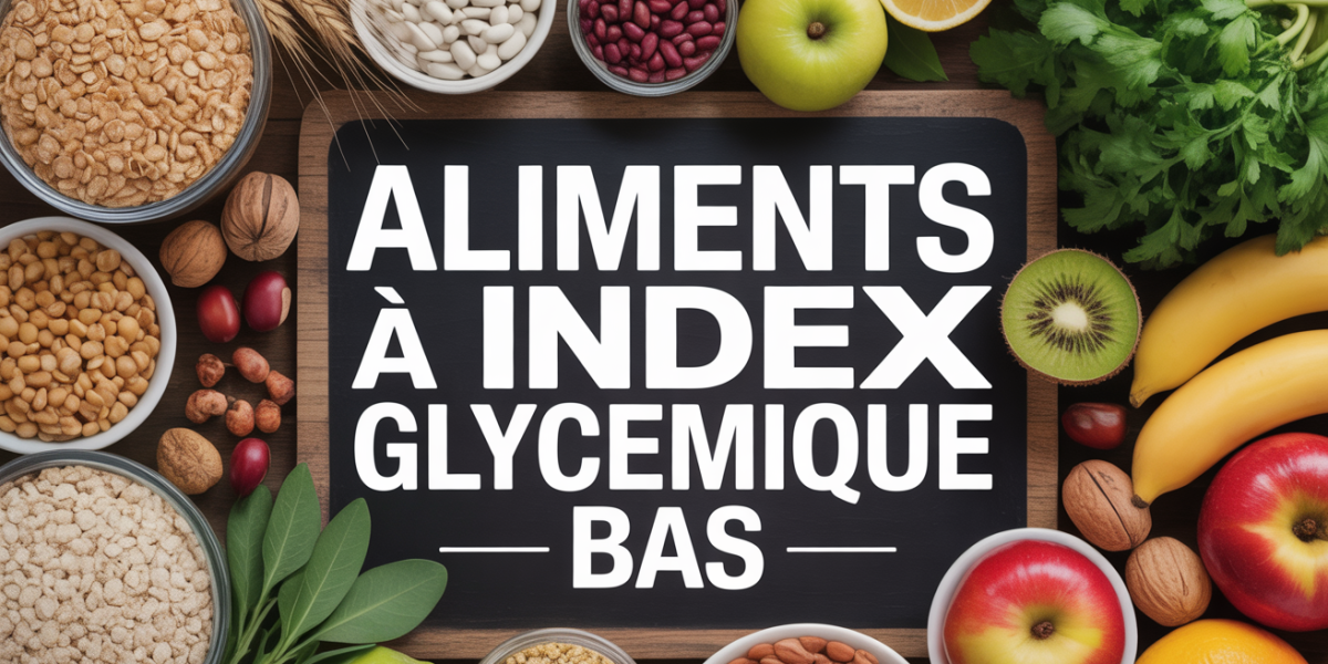 tableau coloré aliments à index glycémique bas