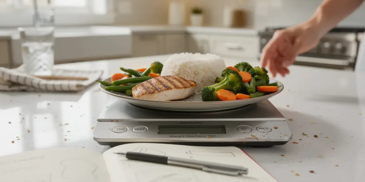 Balance numerique avec aliments et calcul points Weight Watchers