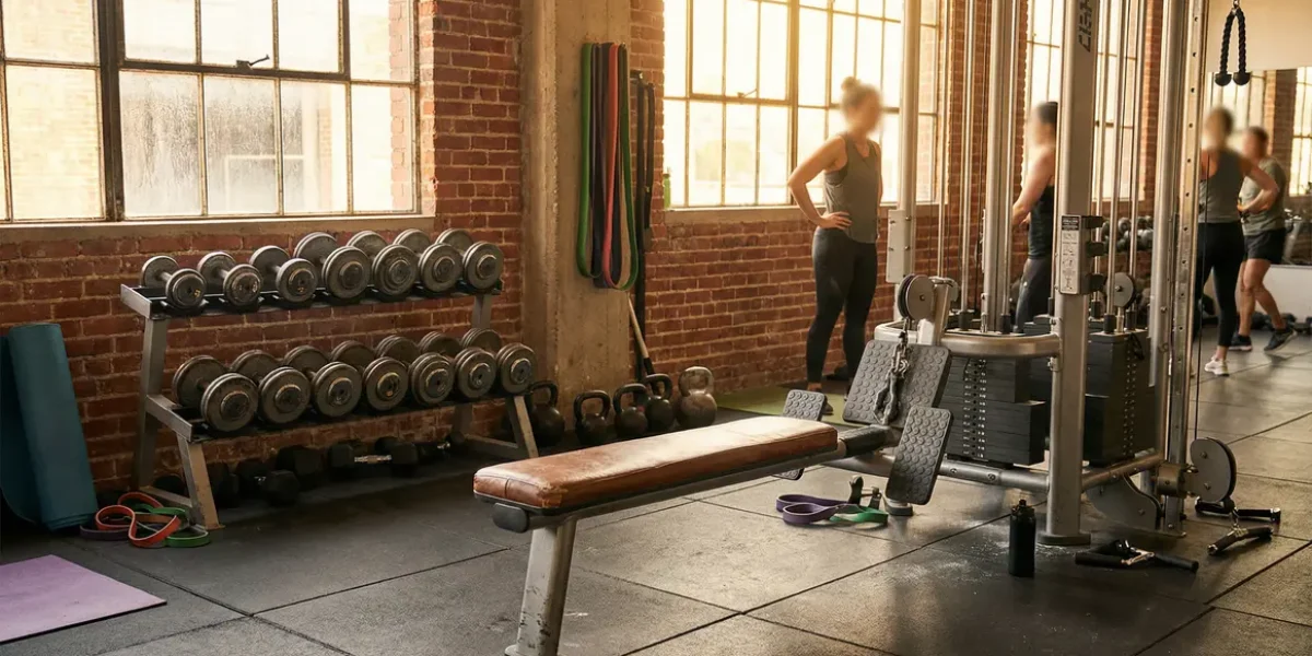 banc musculation charges libres et guidees en salle