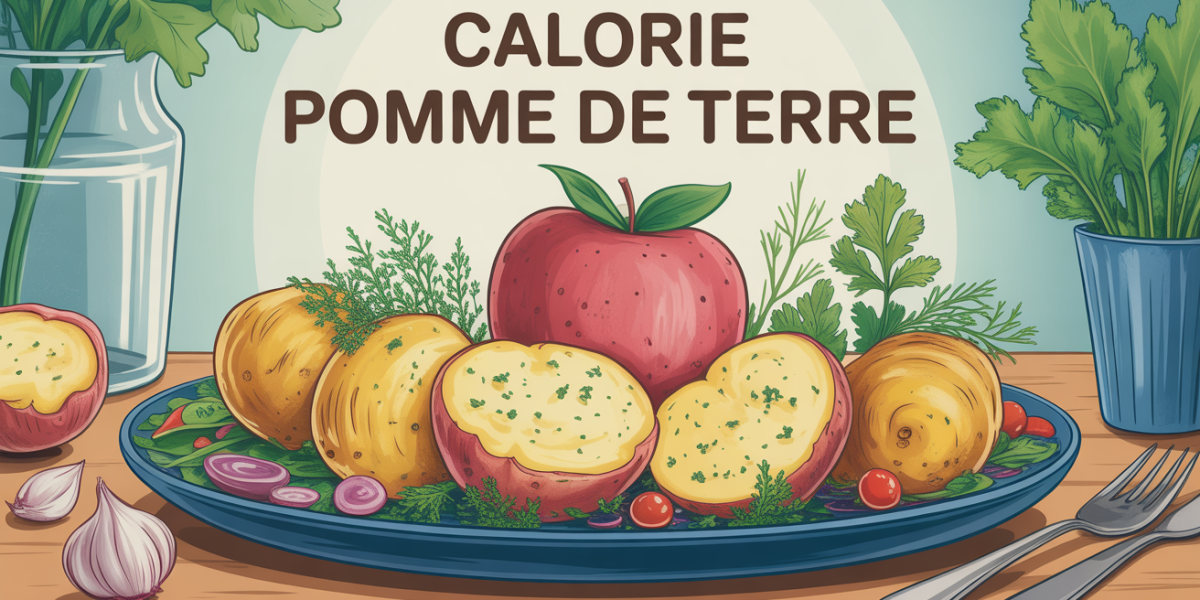 calorie pomme de terre assiette avec accompagnement sain