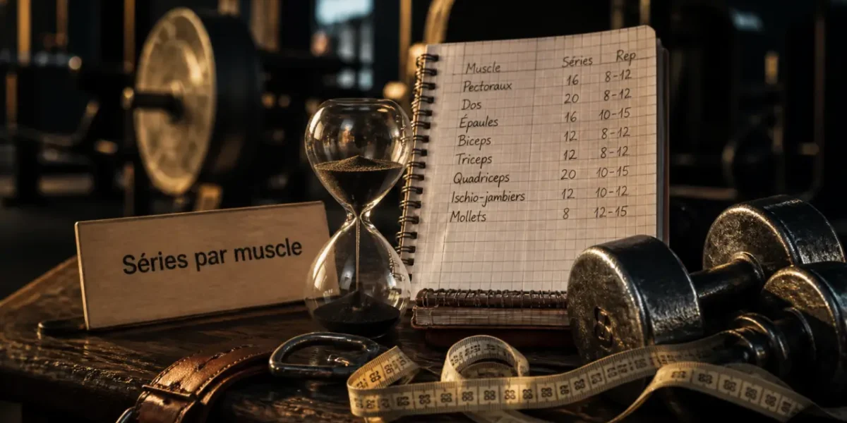 Combien de serie par muscle : 10 à 20 sets, selon niveau