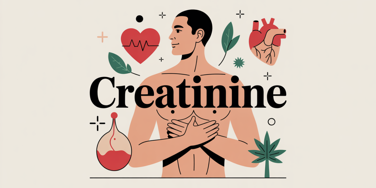 Illustration creatinine rein sante muscles prise sang