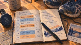 Entrainement a la course : carnet de plan hebdo avec 3 séances pour progresser sans blessure