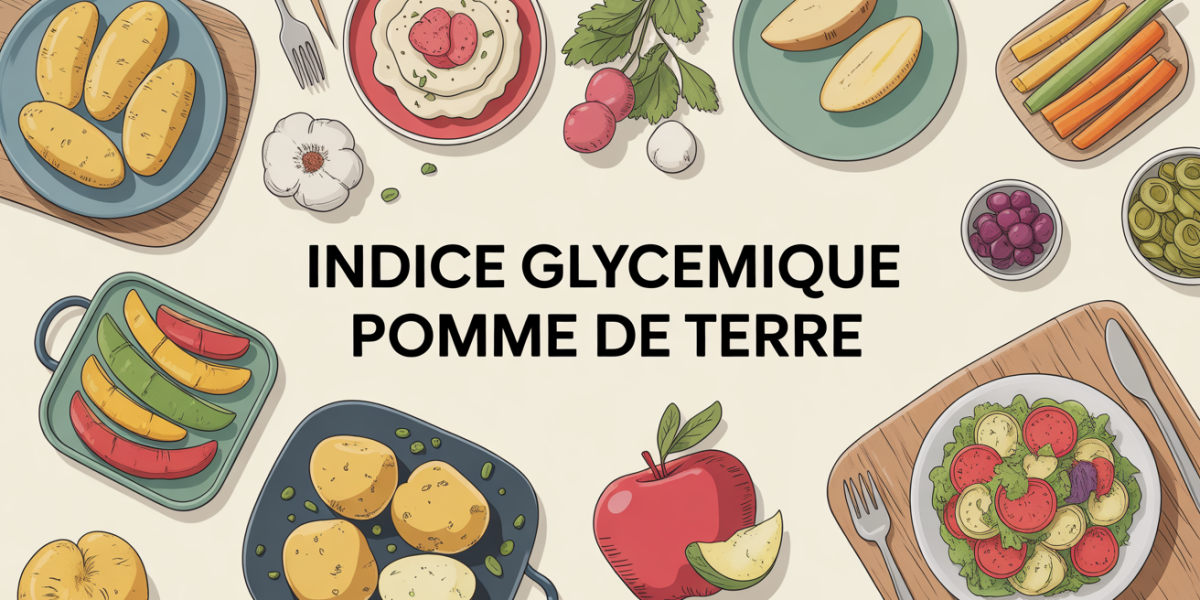 table avec pommes de terre vapeur puree four salade legumes visible