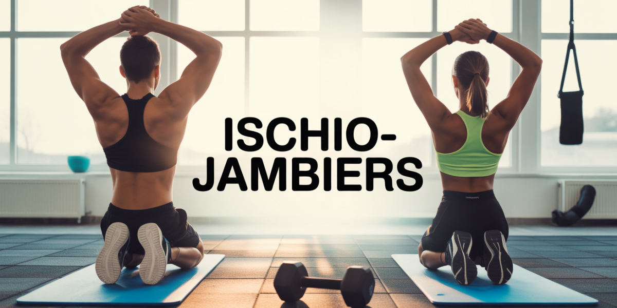 Exercices ischio jambiers silhouettes musculation prévention