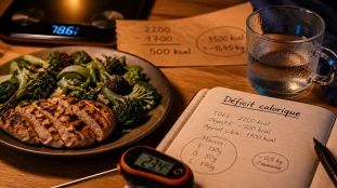 Maigrir vite et bien : assiette et déficit calorique 500 kcal