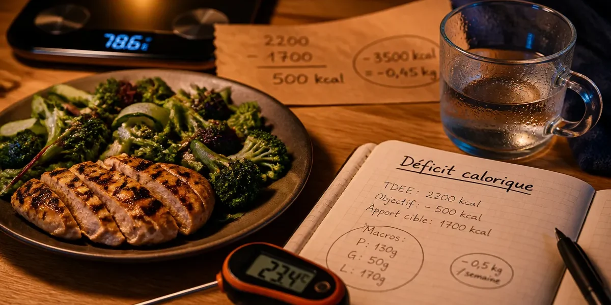 Maigrir vite et bien : assiette et déficit calorique 500 kcal