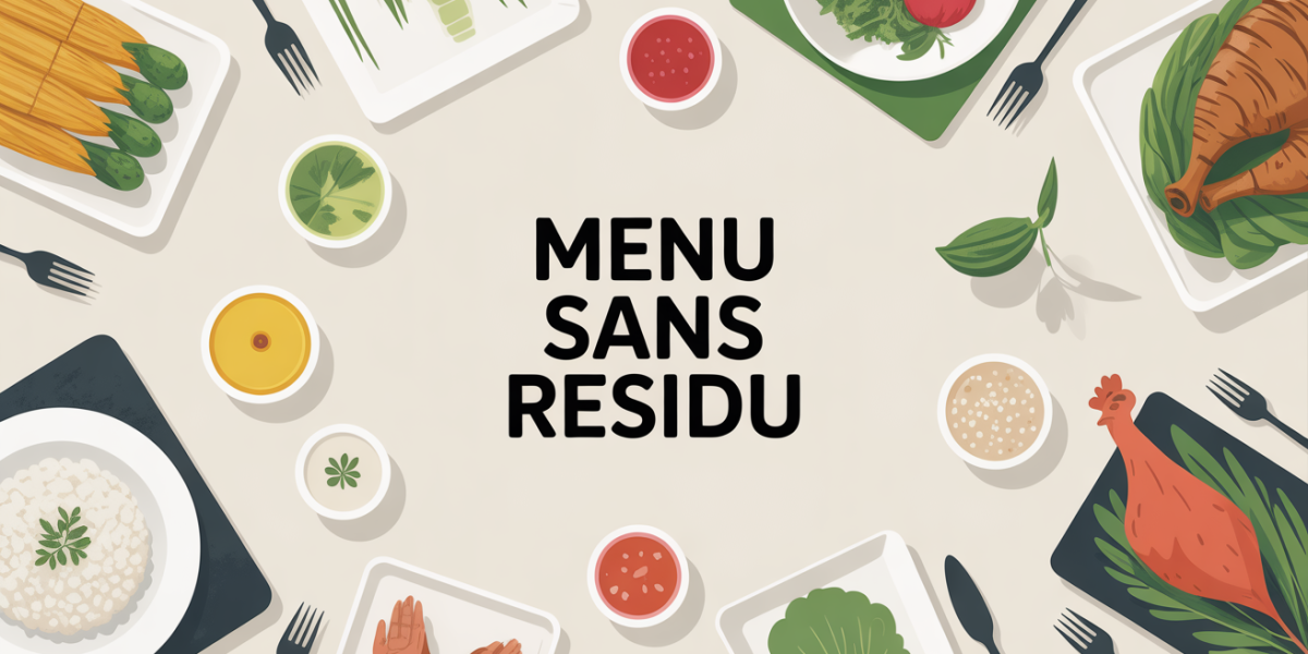 assiettes menu sans residu coloscopie