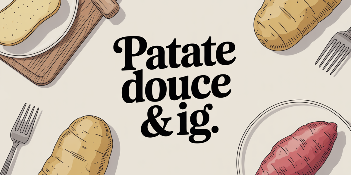 Patate douce entière, vapeur et rôtie, index glycémique en cuisine