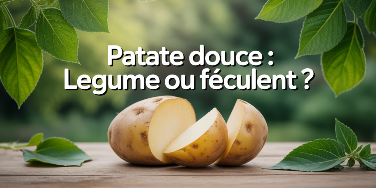 Patate douce entiere et tranchee sur table bois