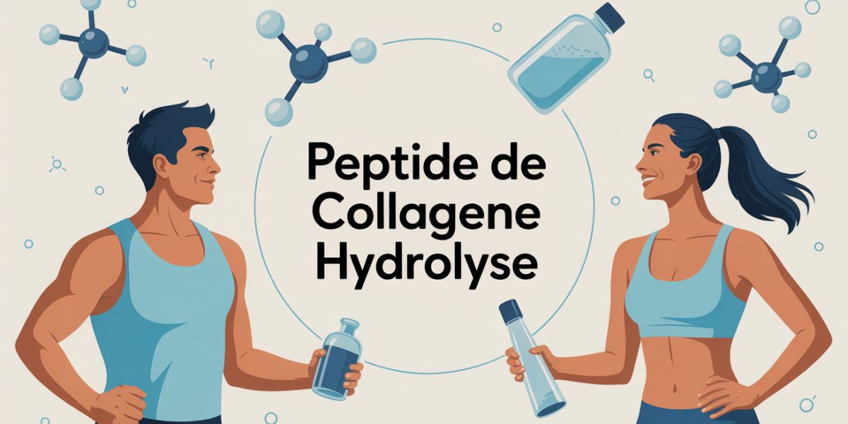 peptide de collagene hydrolyse image sportive flacon poudre