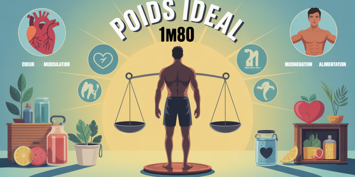 silhouette homme 1m80 poids ideal balance icones sante