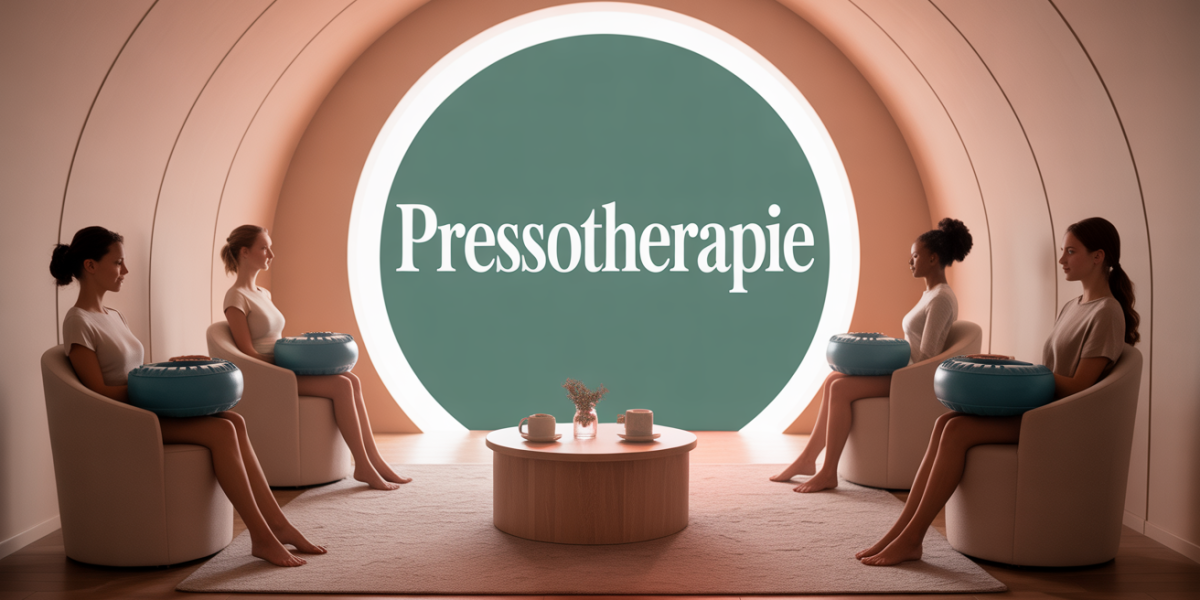 Salle de pressotherapie détendue avec bottes gonflables