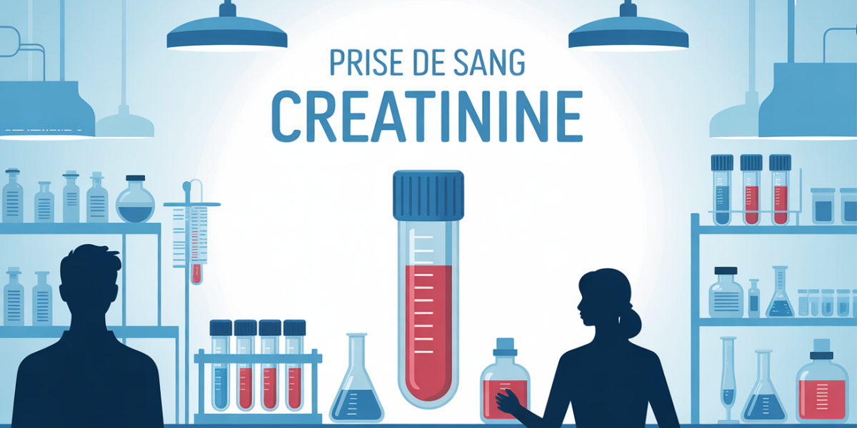 Illustration laboratoire prise de sang creatinine