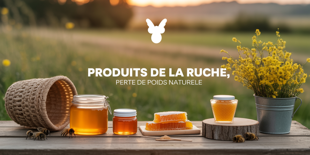 Produits de la ruche, perte de poids naturelle, ruche, miel, pollen, gelée royale, propolis