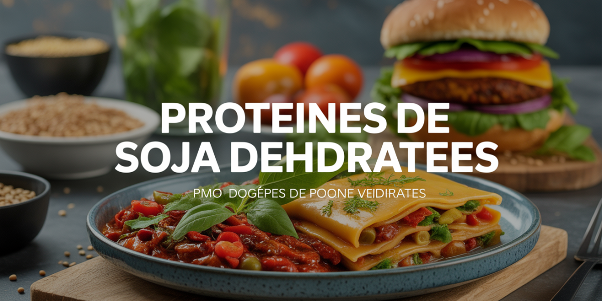 assiette colorée chili lasagnes burger proteines soja dehydratees