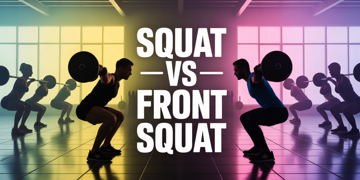 Front squat et back squat duel salle musculation