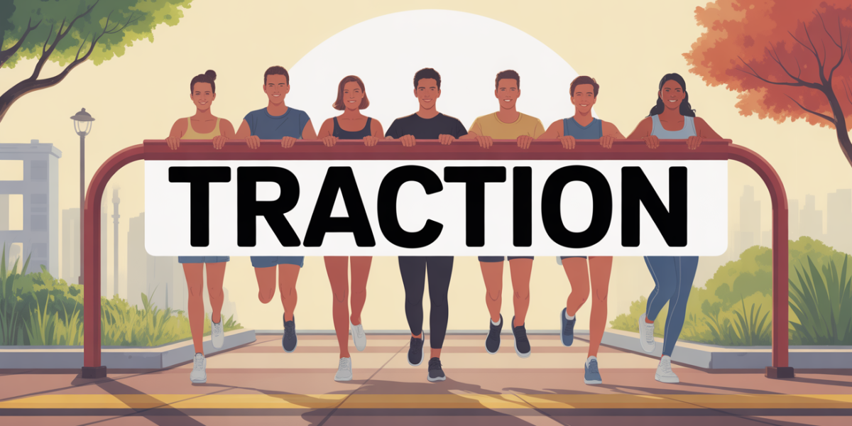 Illustration barre traction progression sportive bienveillance