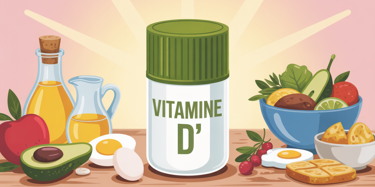 vitamine d table petit dejeuner aliments gras capsule